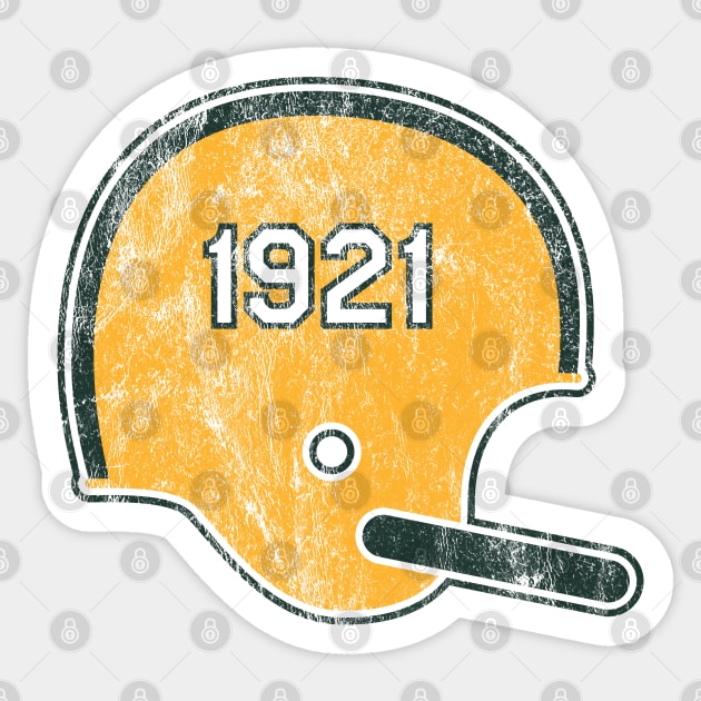 Green Bay Packers Year Founded Vintage Helmet Sticker by Rad Love